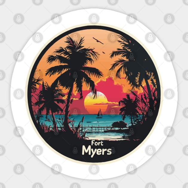 Fort Myers Florida Sticker by VelvetRoom